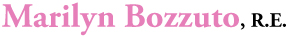 Marilyn Bozzuto, R.E., L.E. Logo